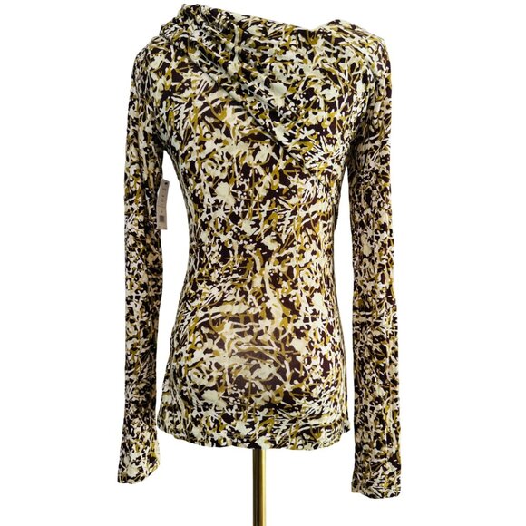 2/$30 NWT Soft Joie XS Cersei Asymmetric Abstract Chocolate Plum Multi Long Slee - Picture 11 of 15